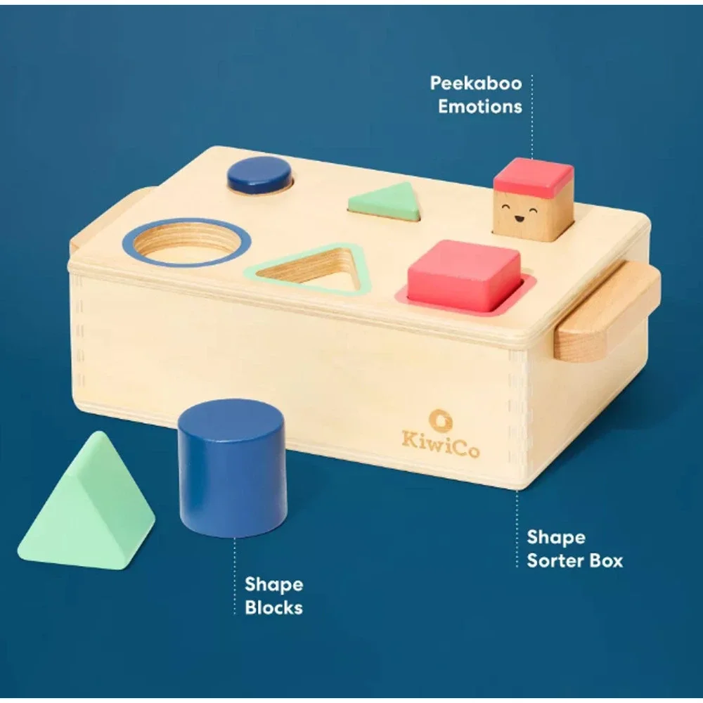 KiwiCo Activity Play Center 12m+ - Pop-up Shape Sorter 4pc NWT